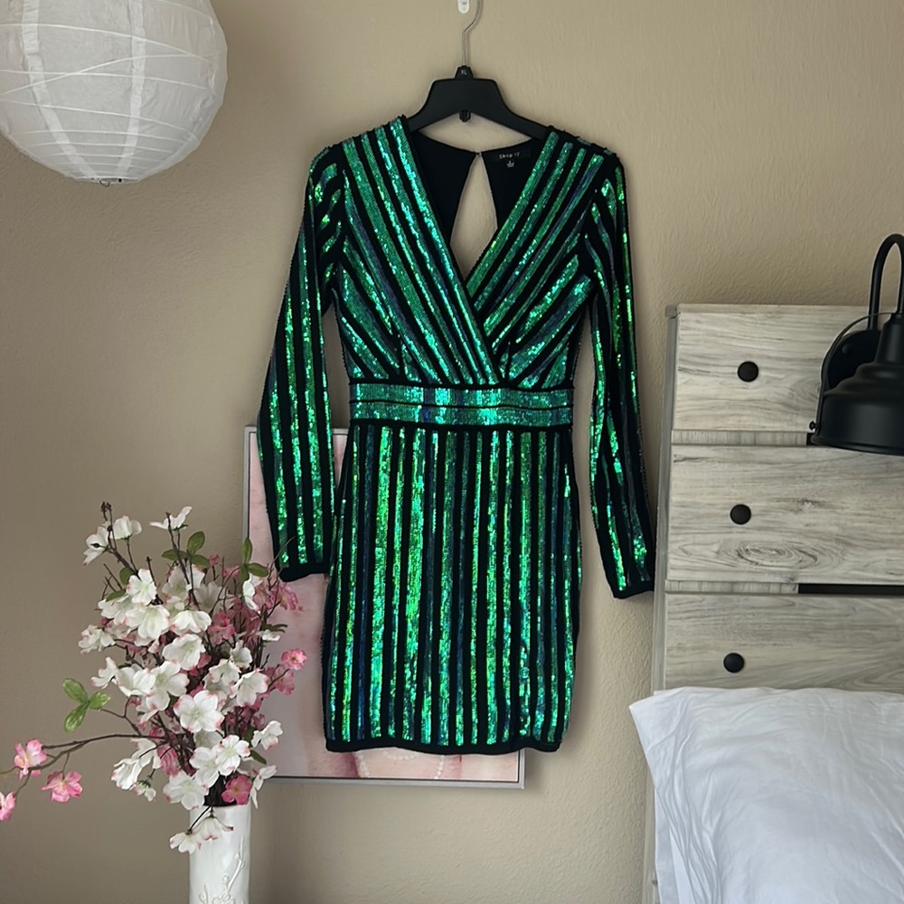 Sequin & bead dress